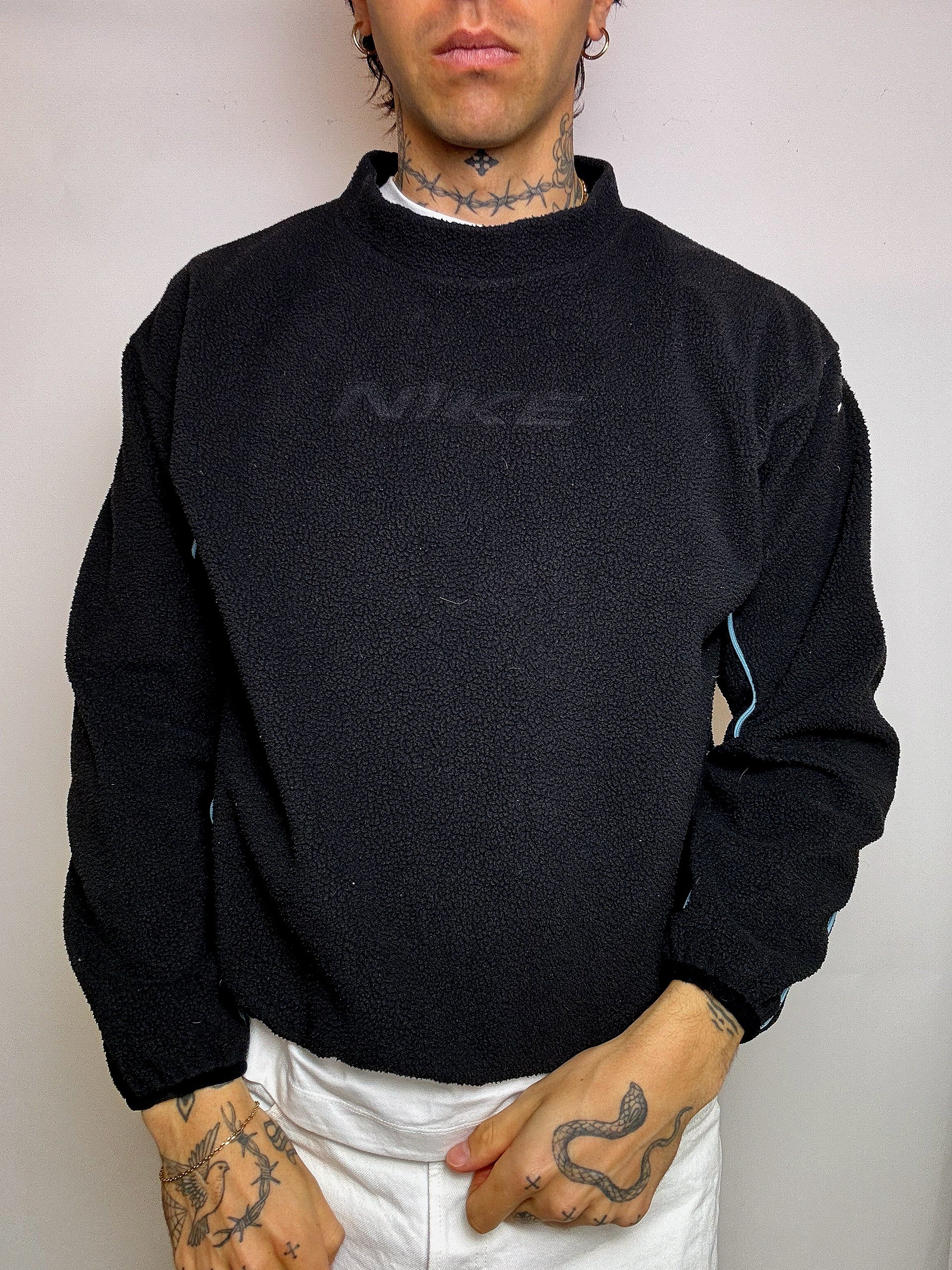Polaire noire NIKE L vintage