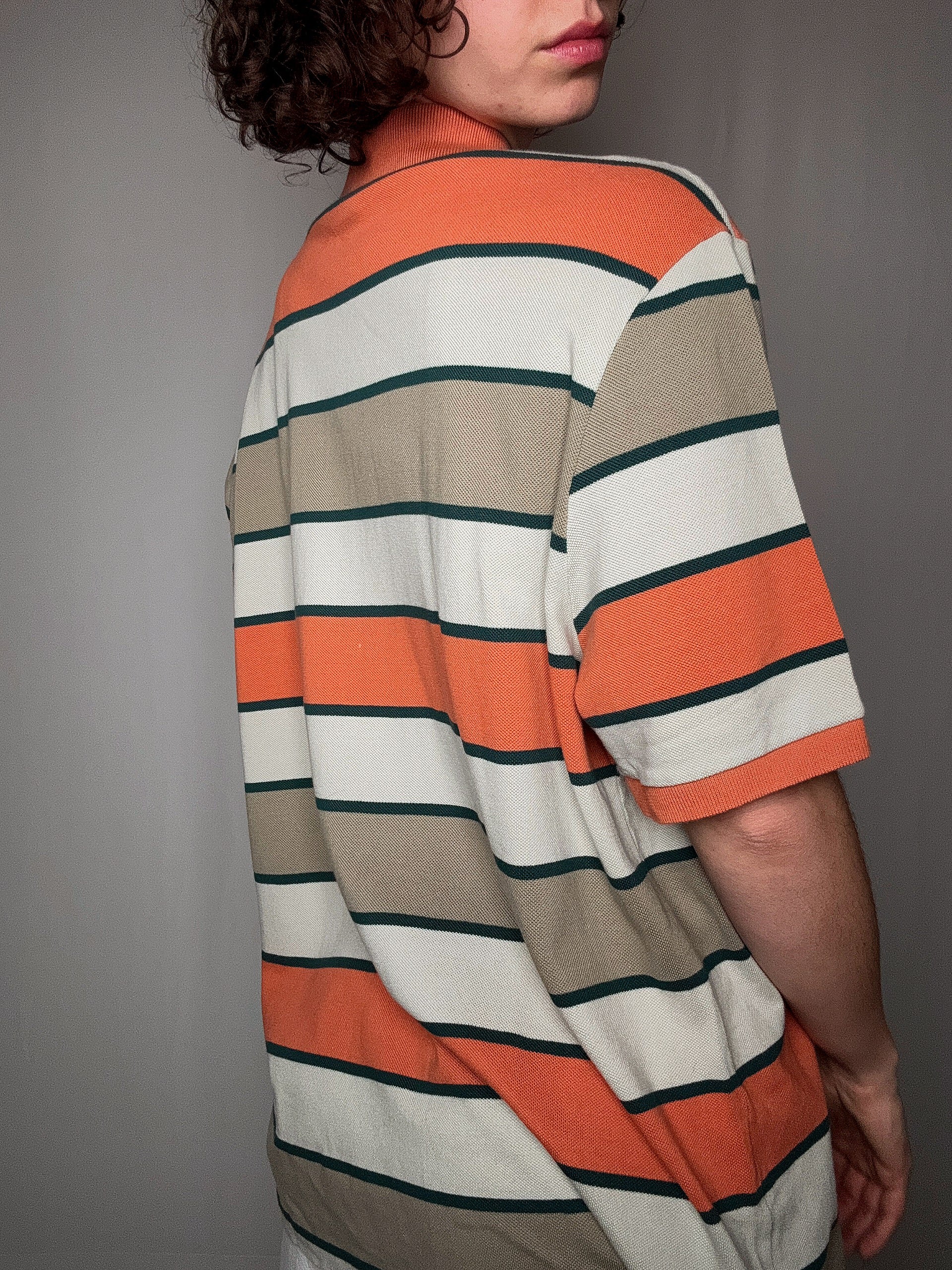 Polo rayé Lacoste XXL vintage