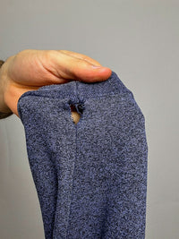 Sweat à zip bleu chiné CHAMPION XL vintage