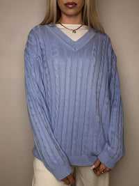 DIESEL L Vintage grauer zweifarbiger Rollkragenpullover
