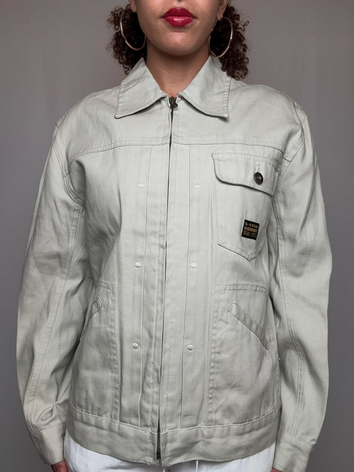 Veste en jean beige GStar M vintage