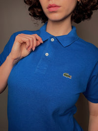 Vintage Lacoste blue polo shirt size S