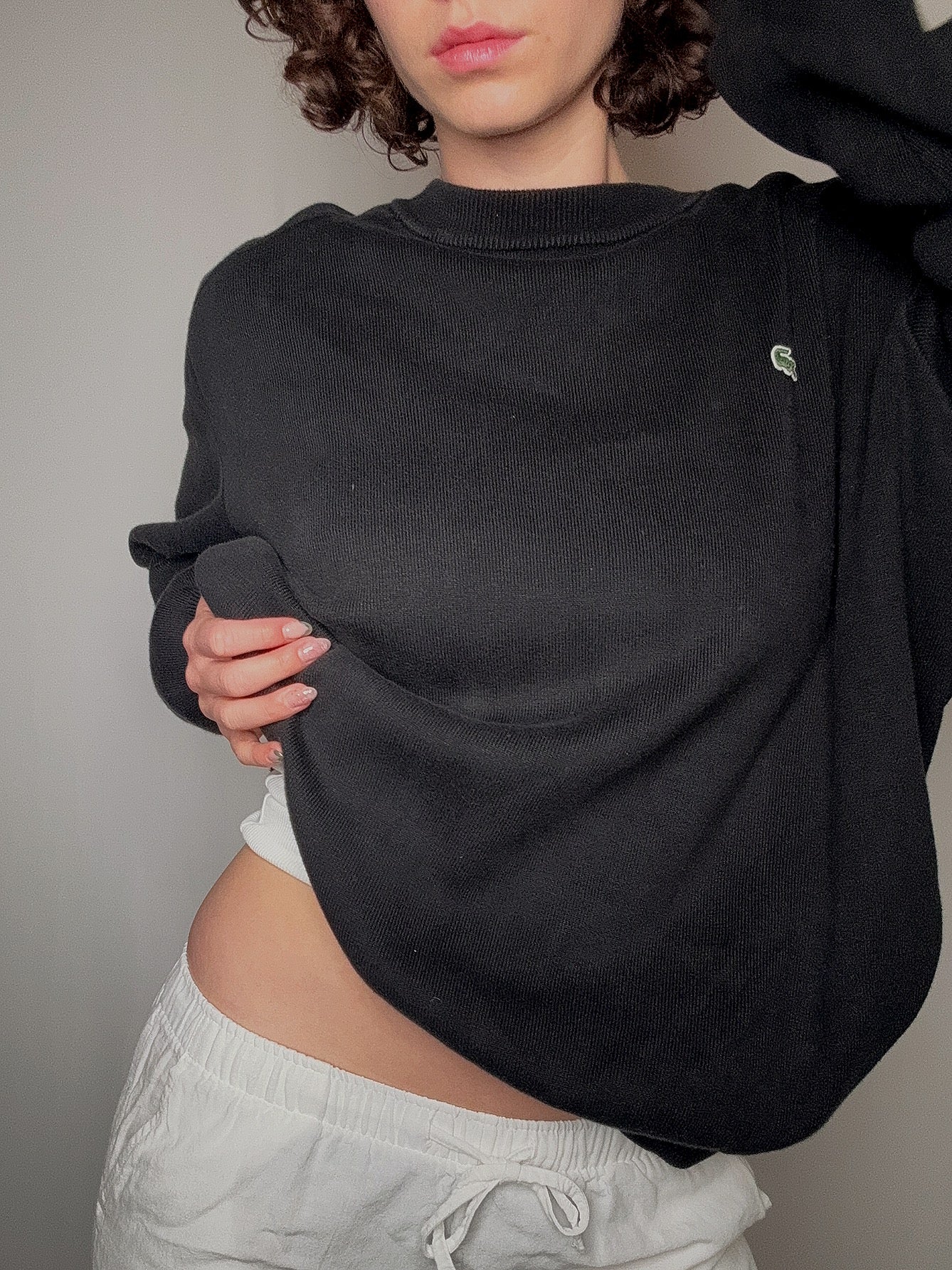 Pull noir lacoste live XXL vintage