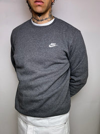 Sweat col rond gris ADIDAS L vintage