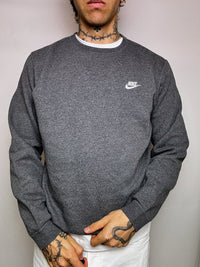 Sweat col rond gris ADIDAS L vintage
