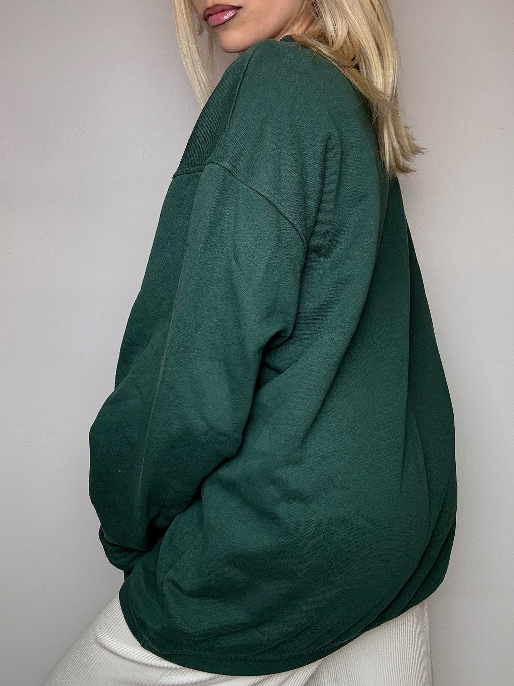 NIKE M Vintage Grüner Hoodie