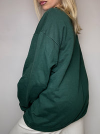 NIKE M Vintage Grüner Hoodie