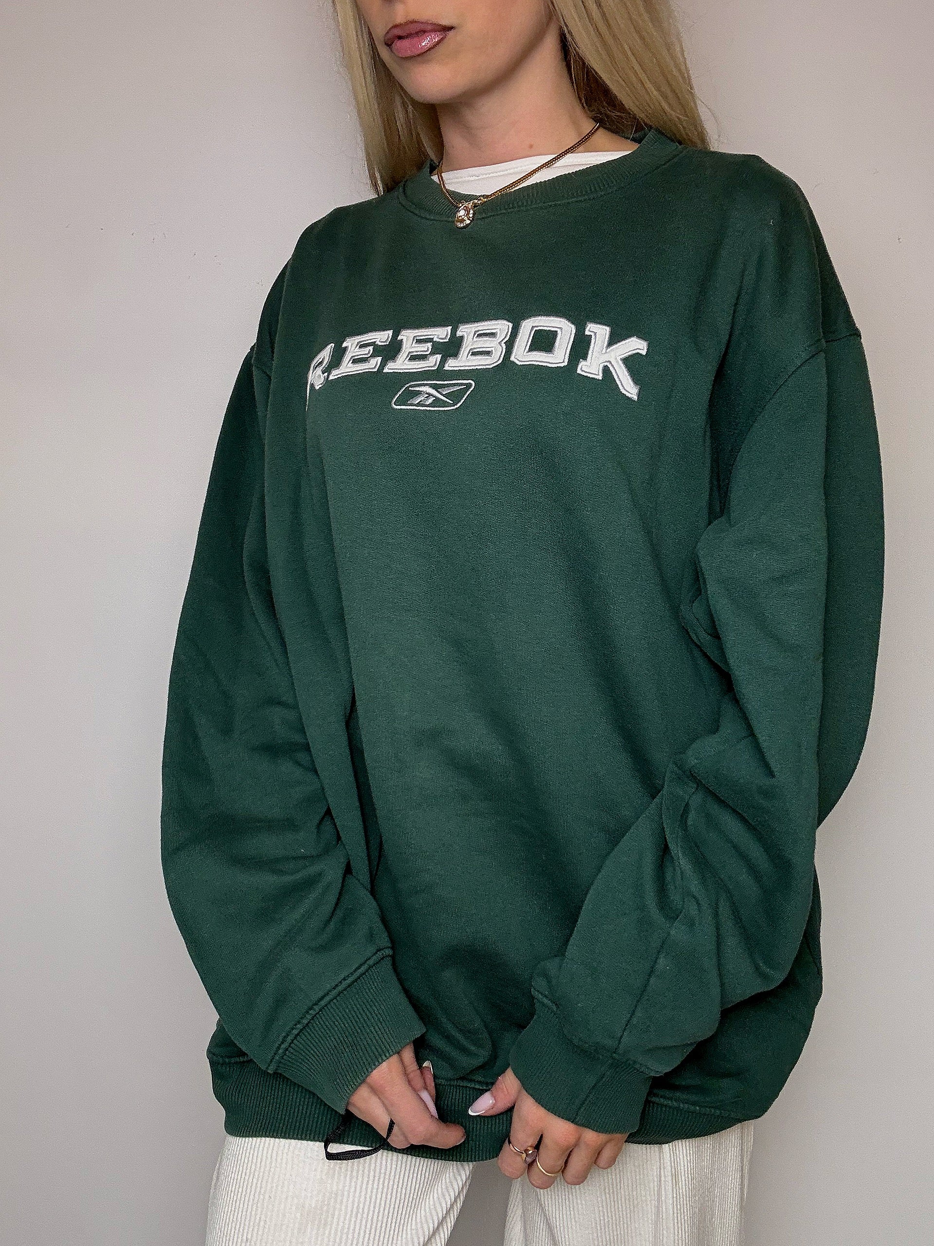 NIKE M Vintage Grüner Hoodie