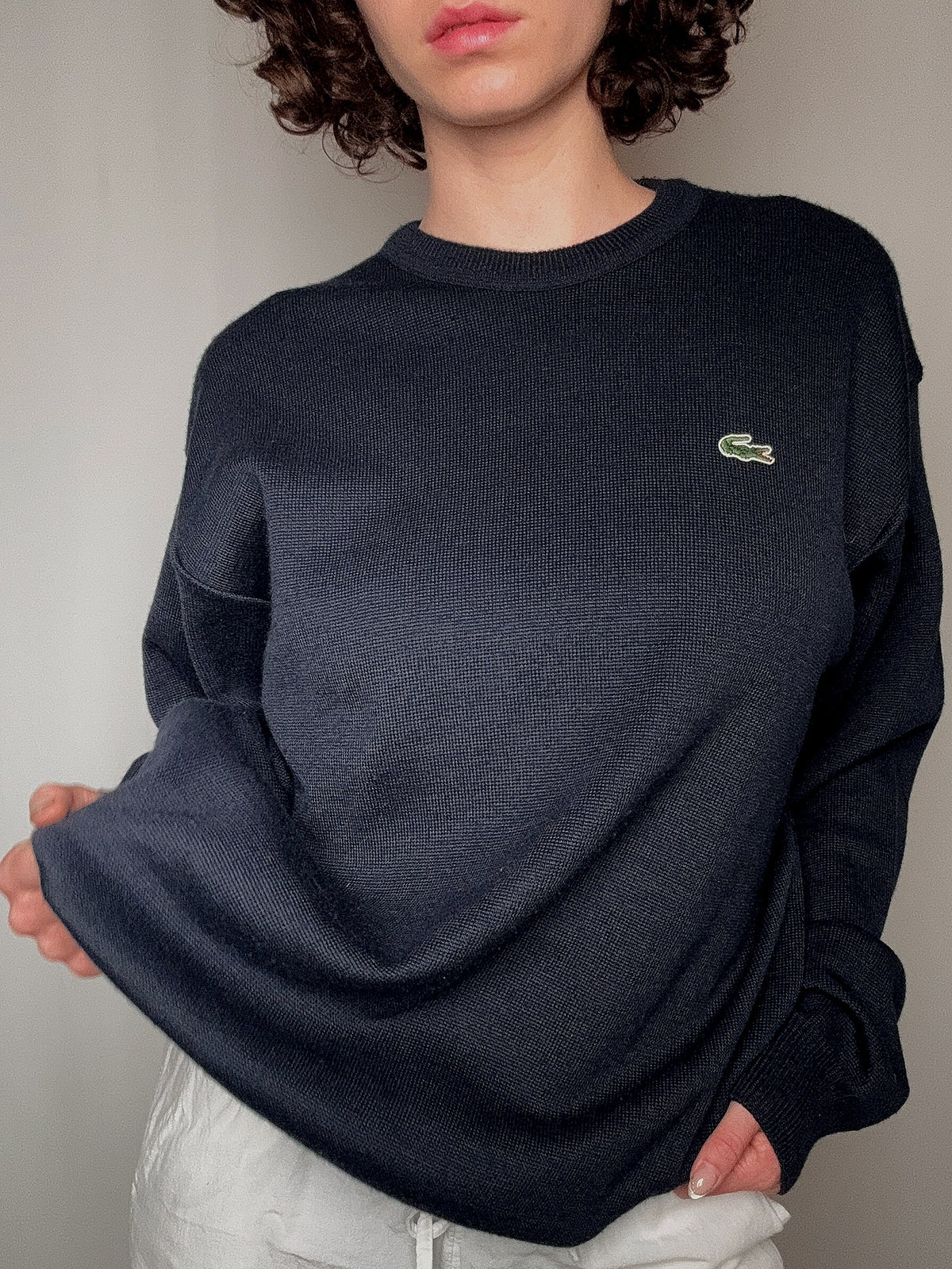 Pull col rond lacoste XXL vintage