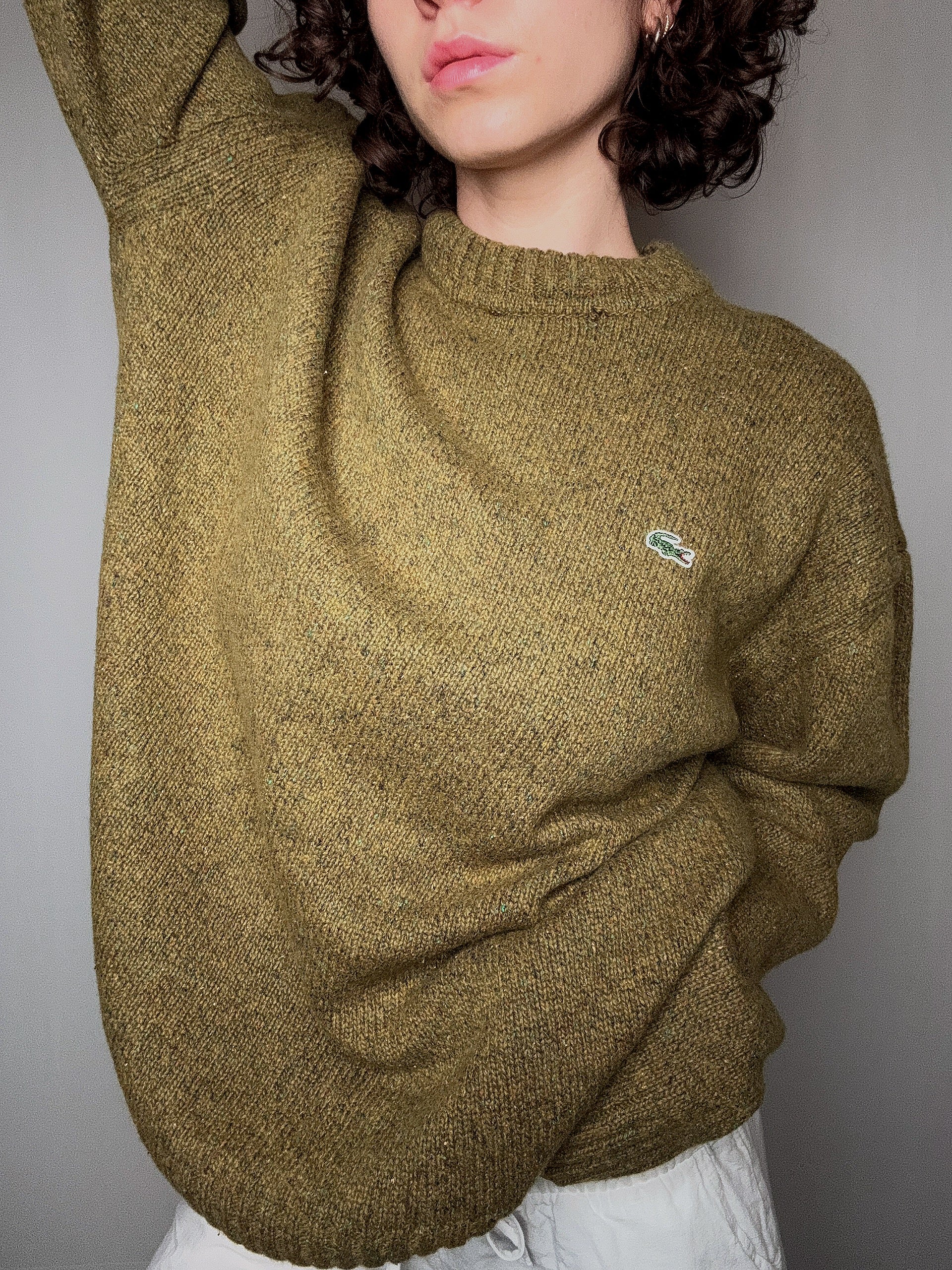 Pull col rond lacoste XXL vintage