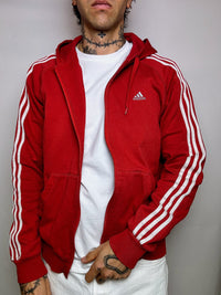 ADIDAS M/L Vintage Rote Sportjacke