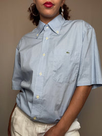 Chemise bleue Lacoste M vintage