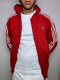 ADIDAS M/L Vintage Rote Sportjacke