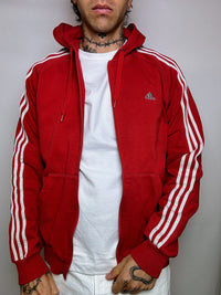 ADIDAS M/L Vintage Rote Sportjacke