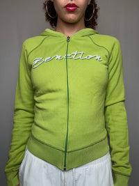 Jacket de sport verte Benetton S vintage