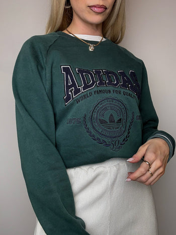 ADIDAS vintage V-neck sweatshirt