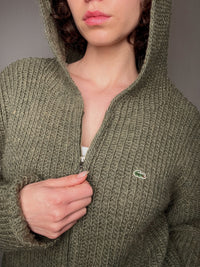 cardigan d'été kaki lacoste XL vintage