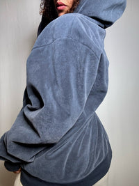Sweat zippé velvet bleu Carhartt XL vintage