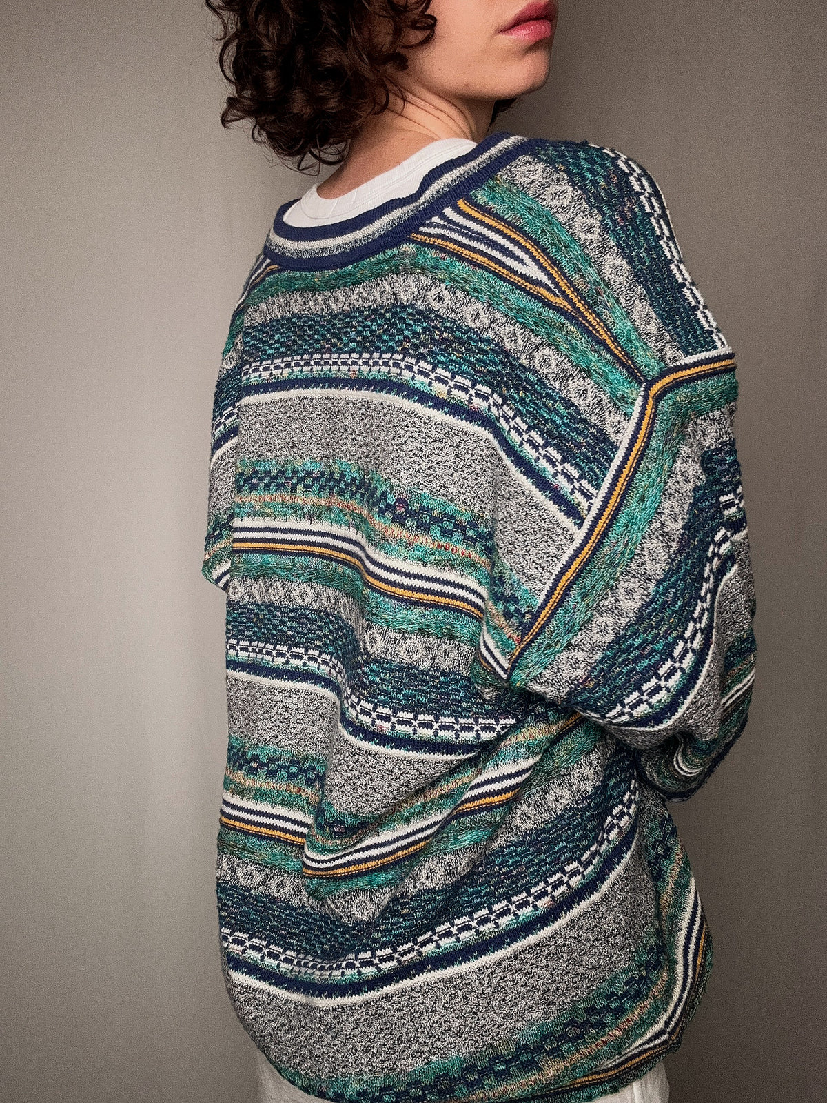 XL vintage multicolored summer cardigan
