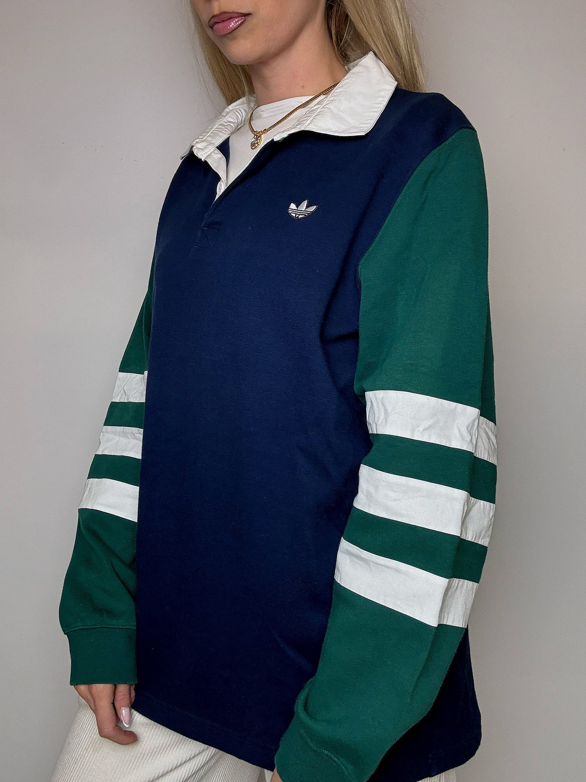 Vintage RALPH LAUREN red long-sleeved polo shirt M
