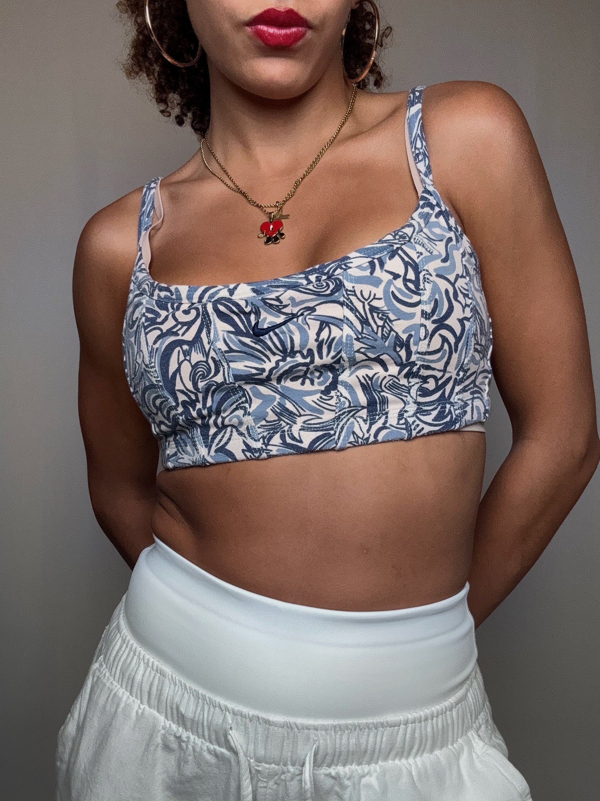 Brassiere de sport imprimée Nike M/L vintage