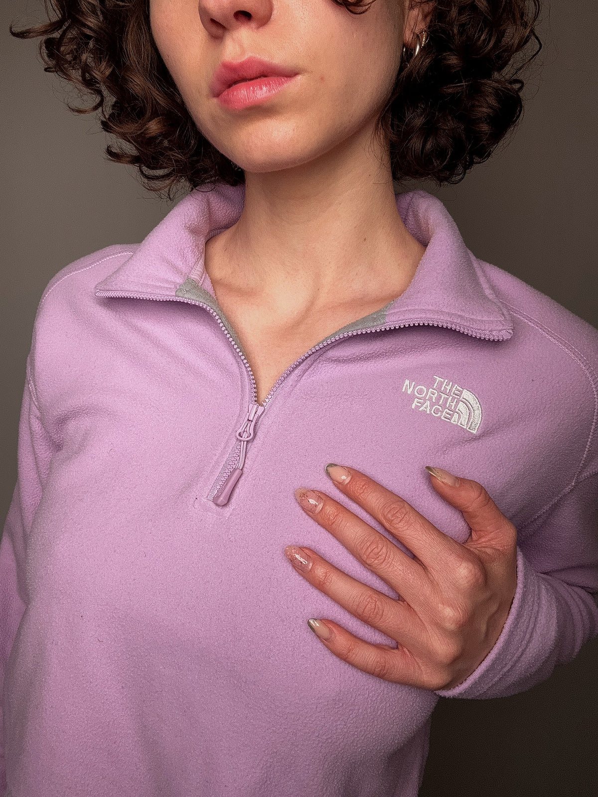 Polaire lila The North Face S vintage