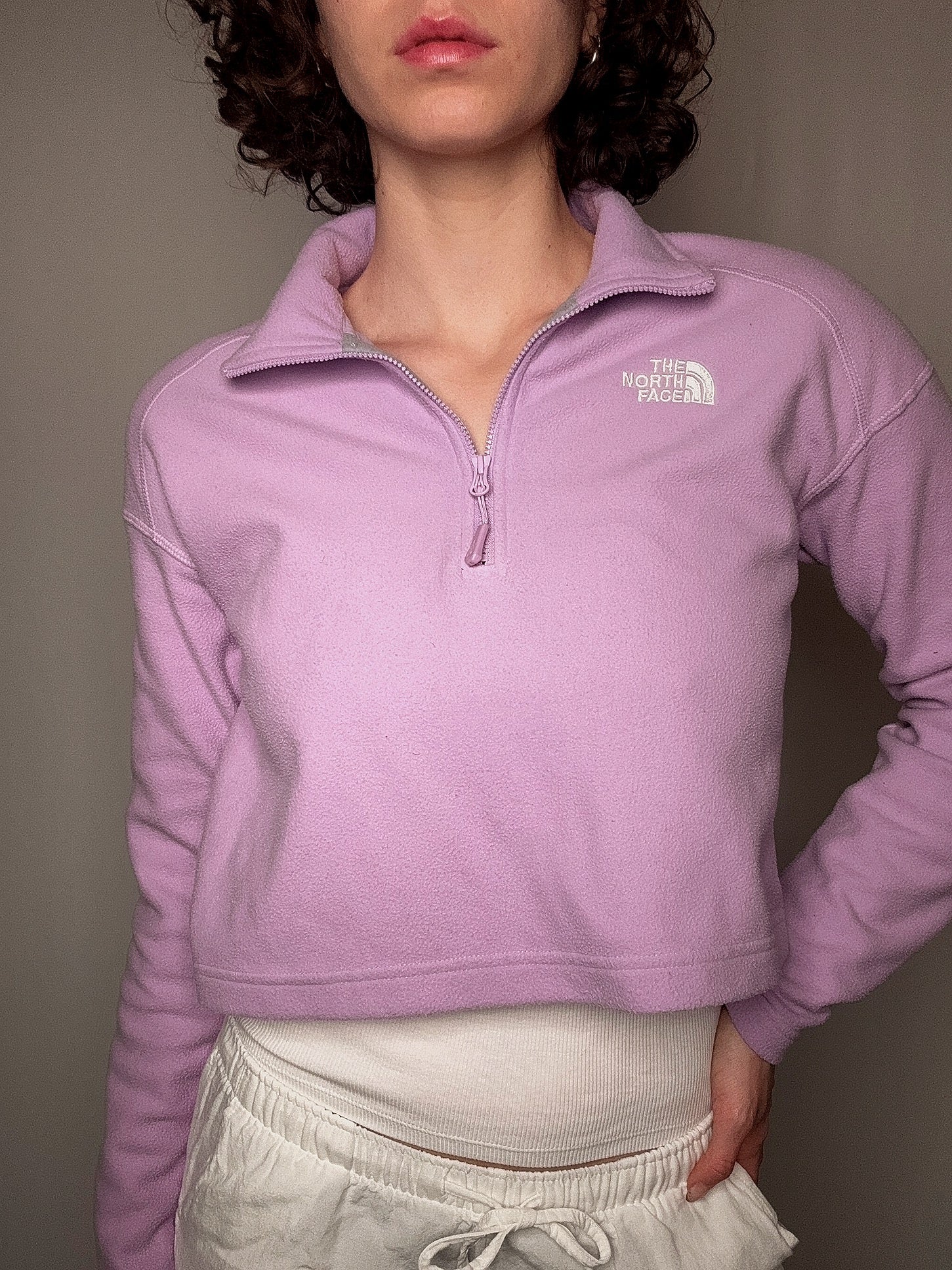 Polaire lila The North Face S vintage
