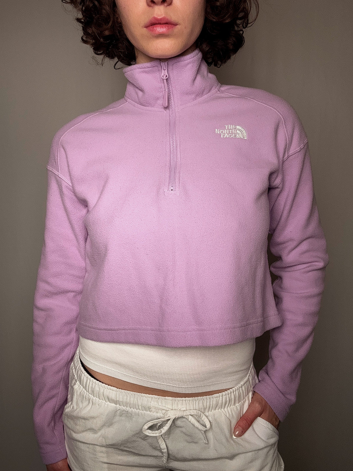 Polaire lila The North Face S vintage