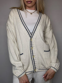 Vintage beiger Cricketpullover M
