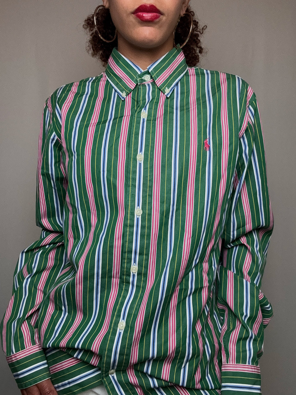 Chemise rayée Ralph Lauren M vintage