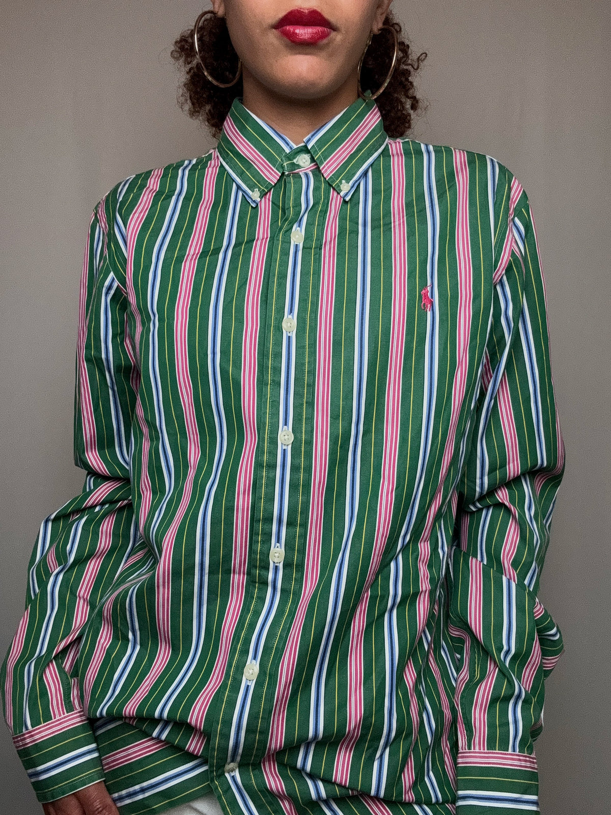 Chemise rayée Ralph Lauren M vintage
