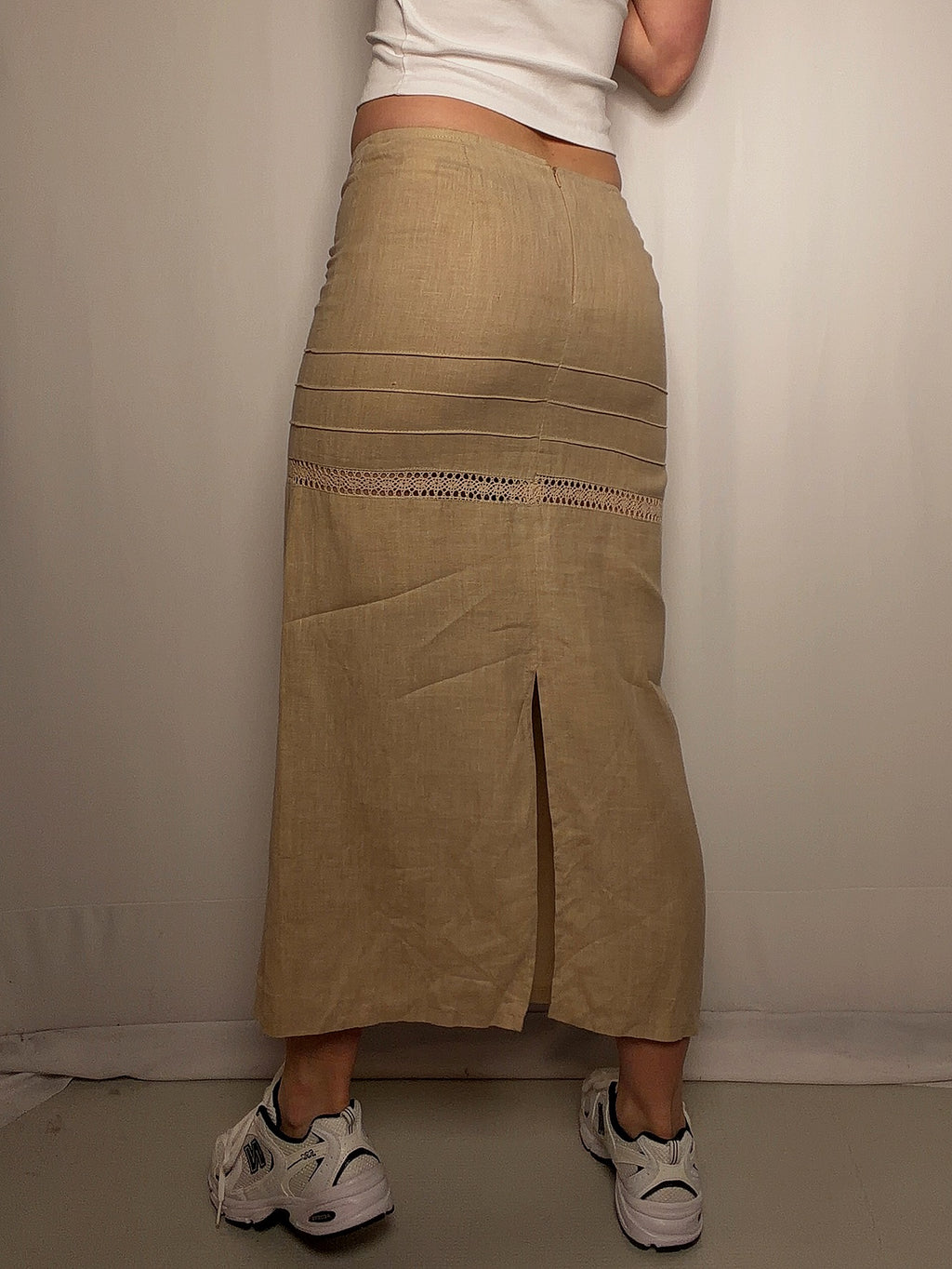 Ensemble 3p en lin beige M vintage