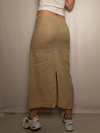 Ensemble 3p en lin beige M vintage