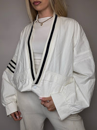 White cotton jacket LE COQ SPORTIF XL vintage
