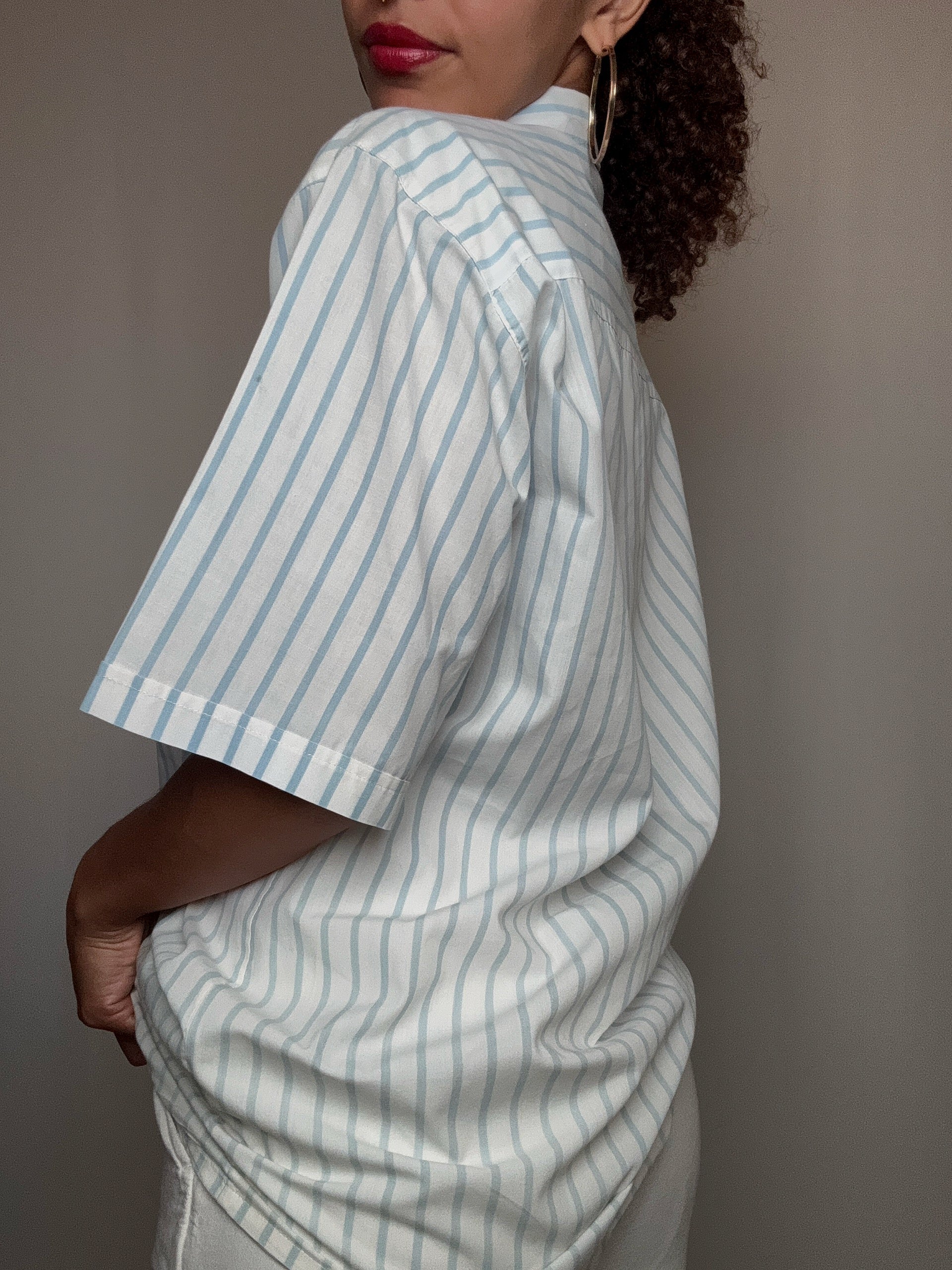 Chemise rayée L vintage