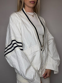 White cotton jacket LE COQ SPORTIF XL vintage