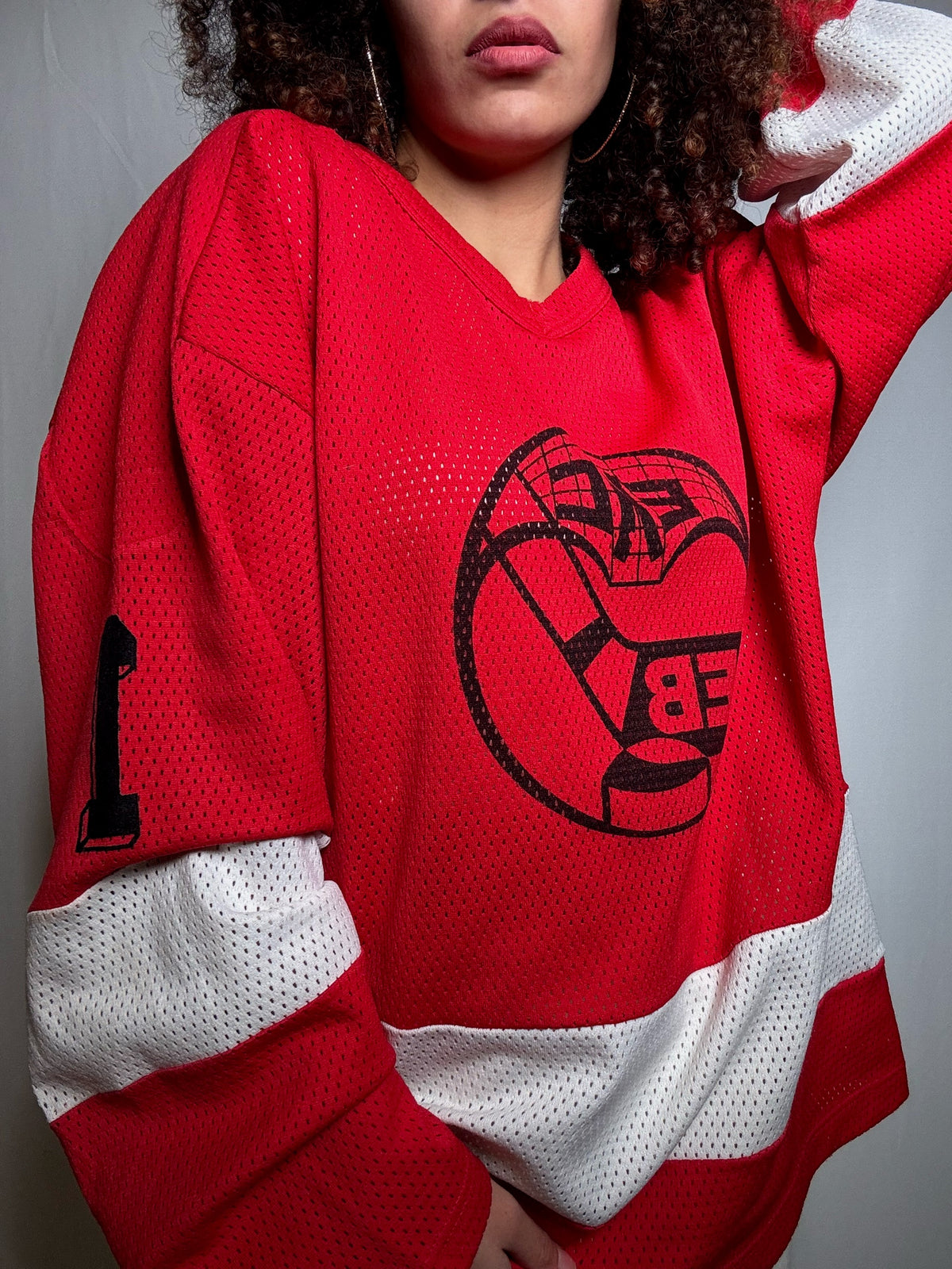 Maillot de Hockey rouge L vintage