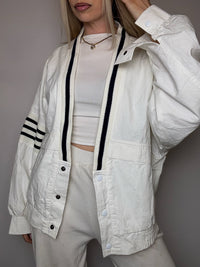 White cotton jacket LE COQ SPORTIF XL vintage