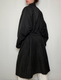 Trench noir & bordeaux L/XL doublé vintage