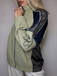 Jacket de sport kaki ASICS M vintage