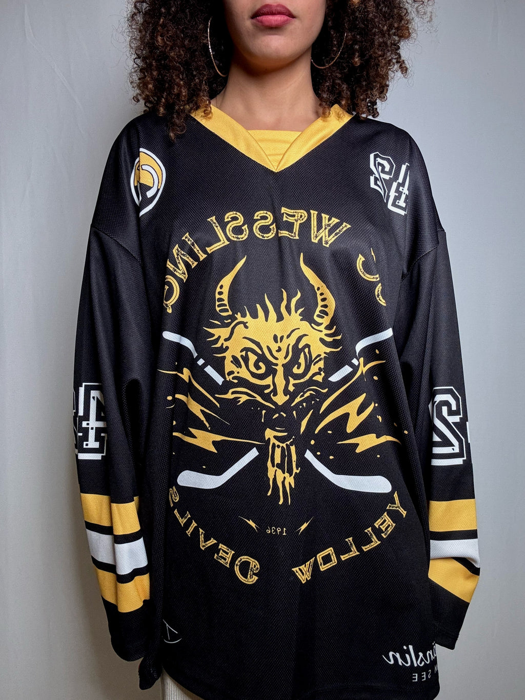 Maillot de Hockey noir 2XL vintage