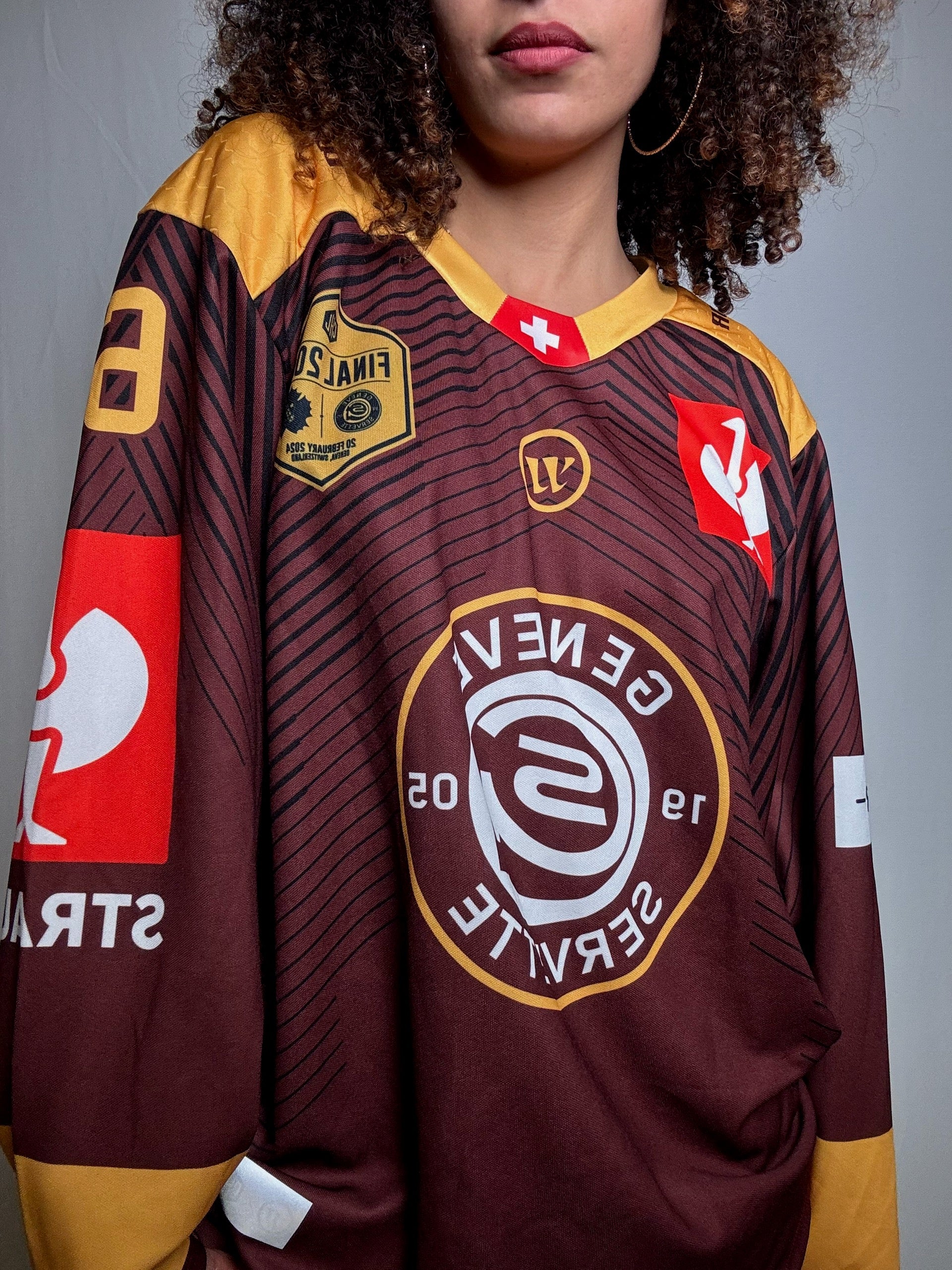 Maillot de Hockey brun M vintage