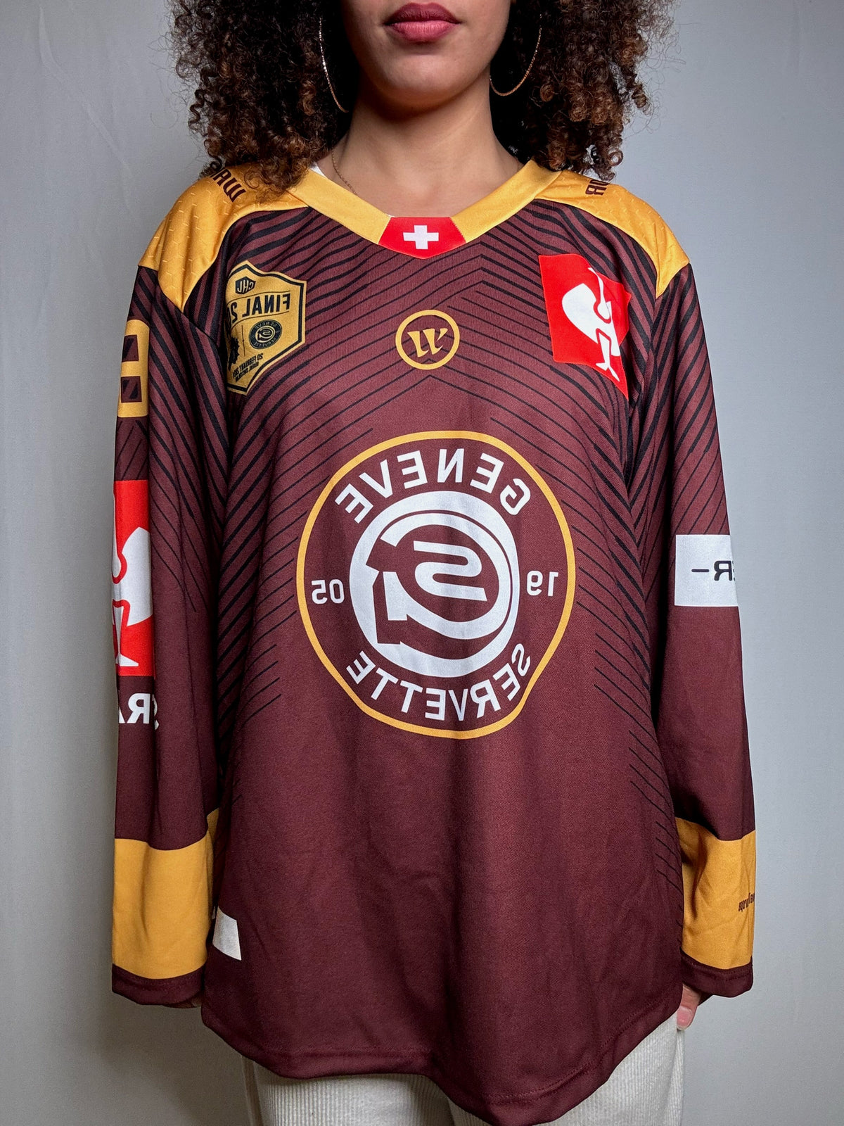 Maillot de Hockey brun M vintage