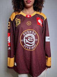 Maillot de Hockey brun M vintage