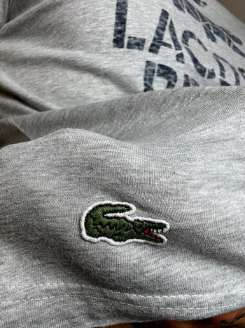 Tee shirt gris LACOSTE L edition speciale vintage