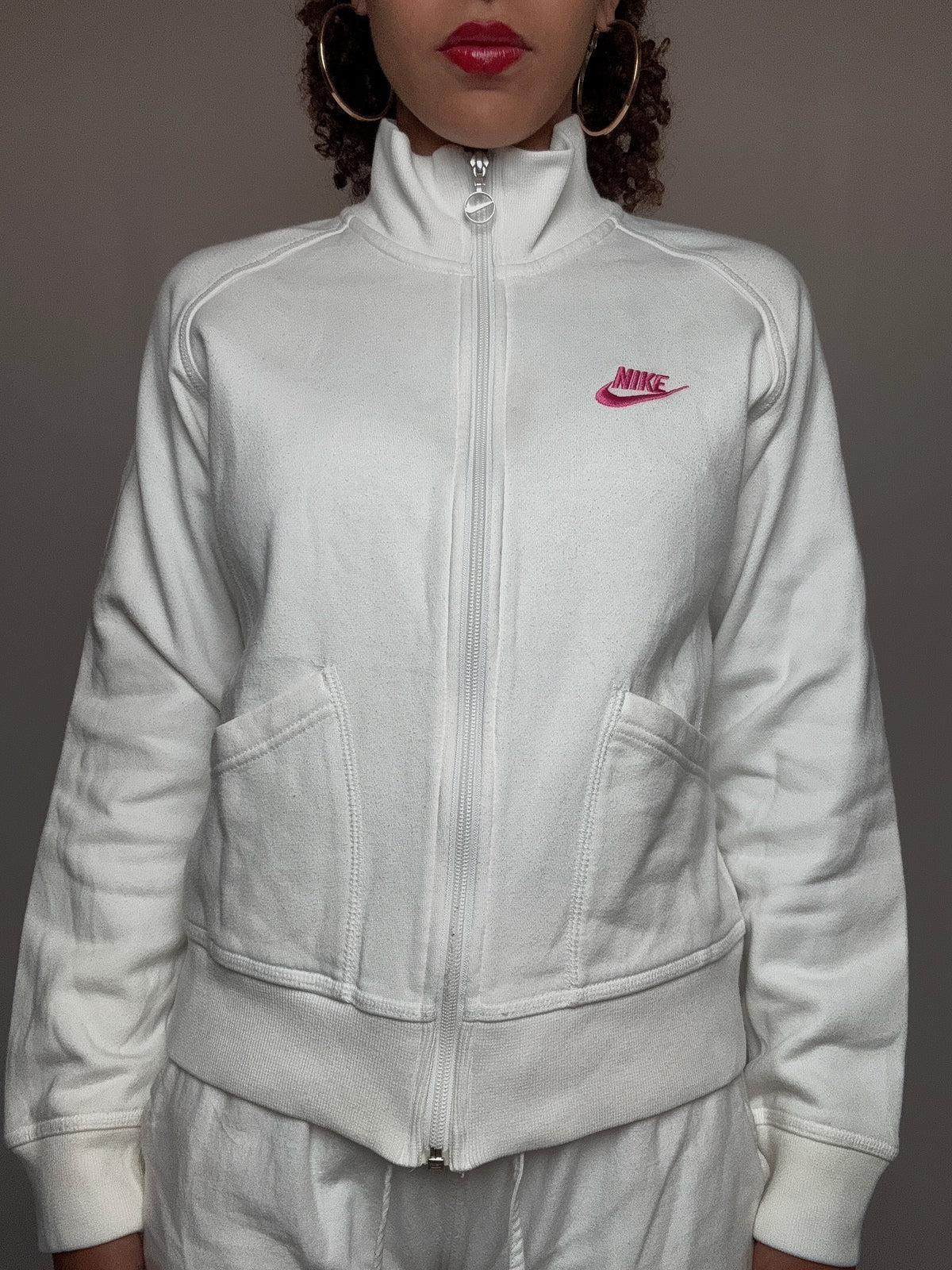 Jacket de sport blanche Nike XS vintage