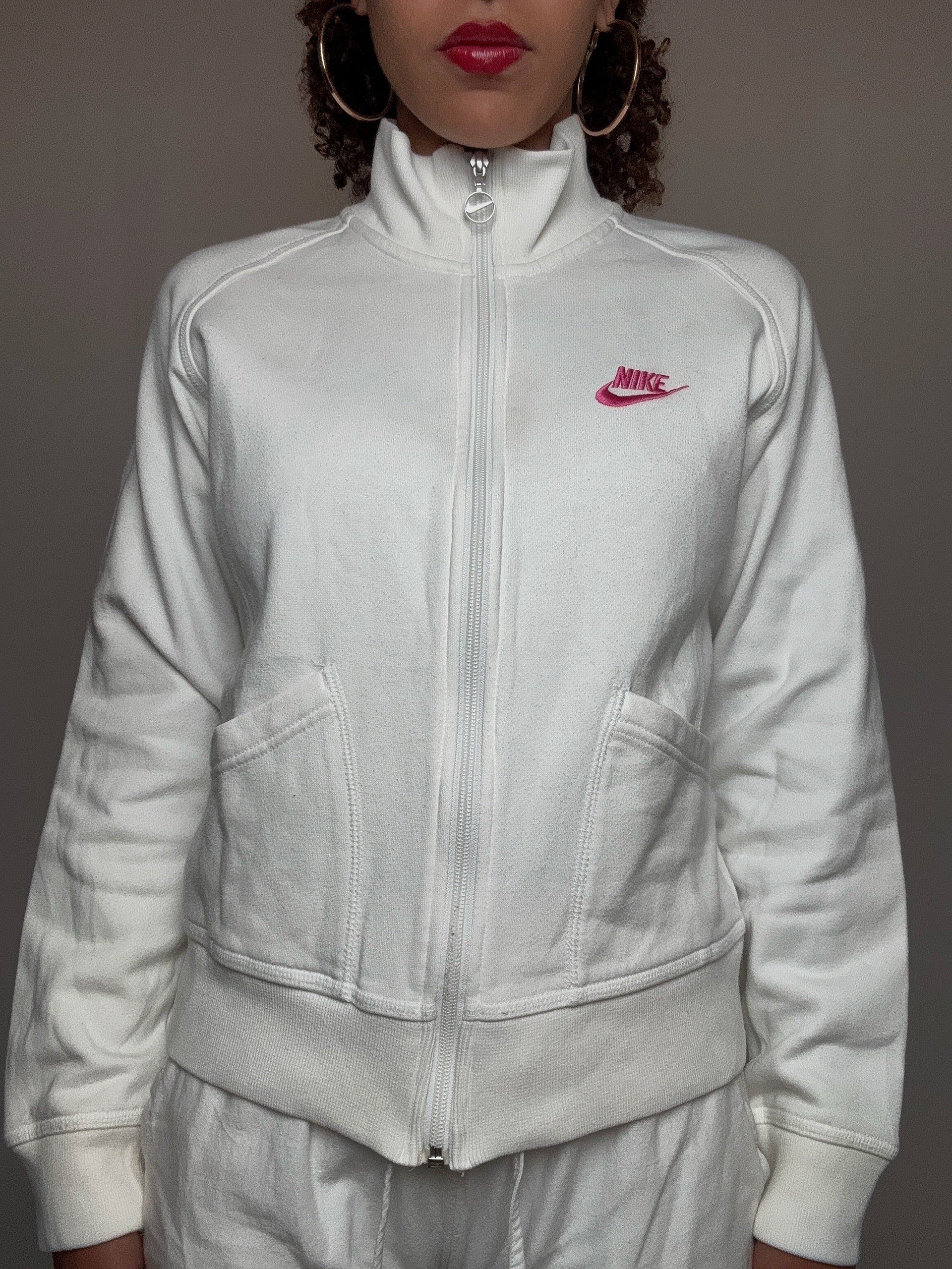 Jacket de sport blanche Nike XS vintage