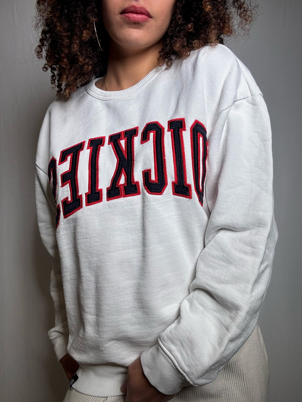 Sweat blanc Dickies M vintage