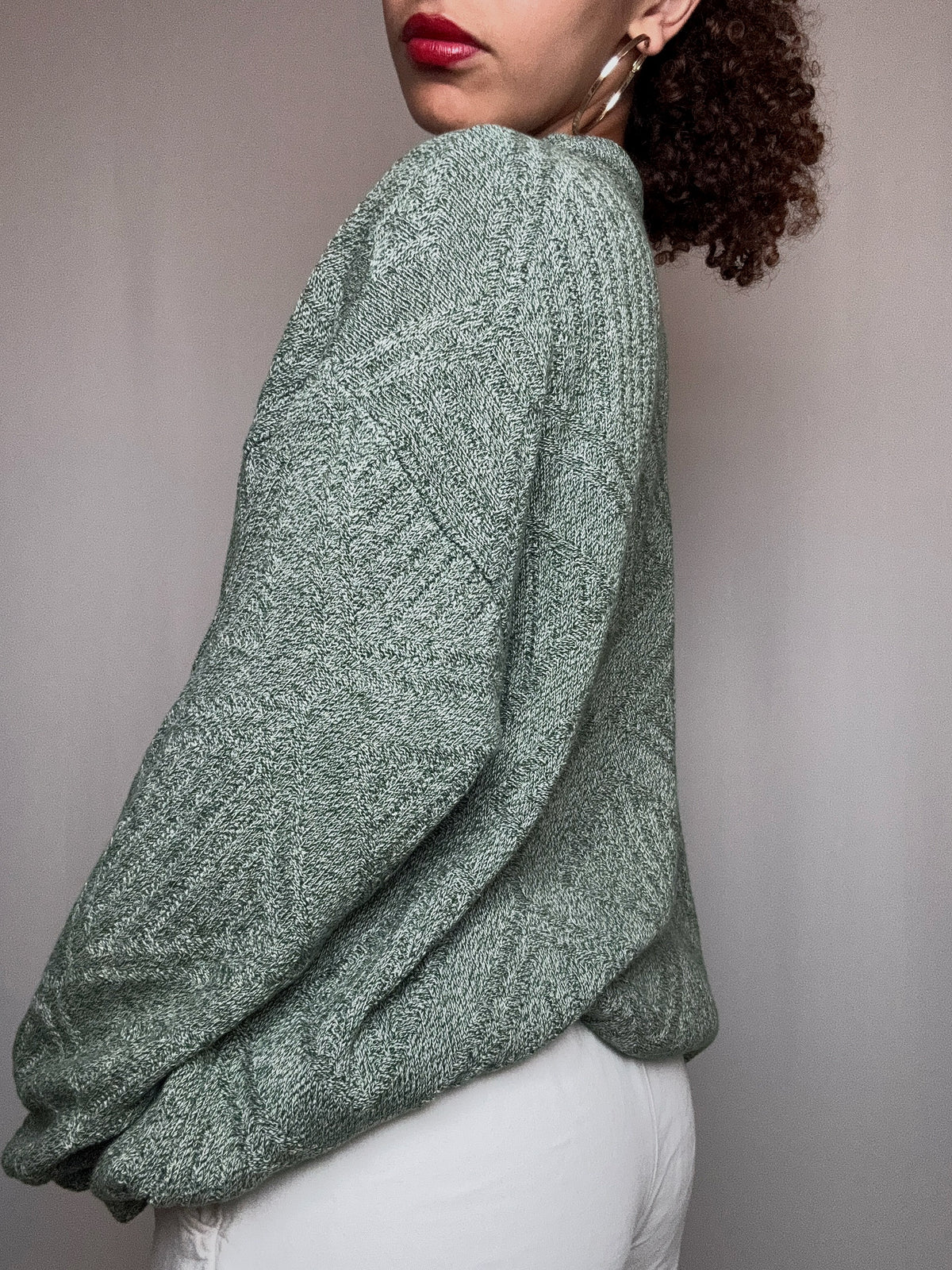 Pull d'été vert Lacoste XL vintage