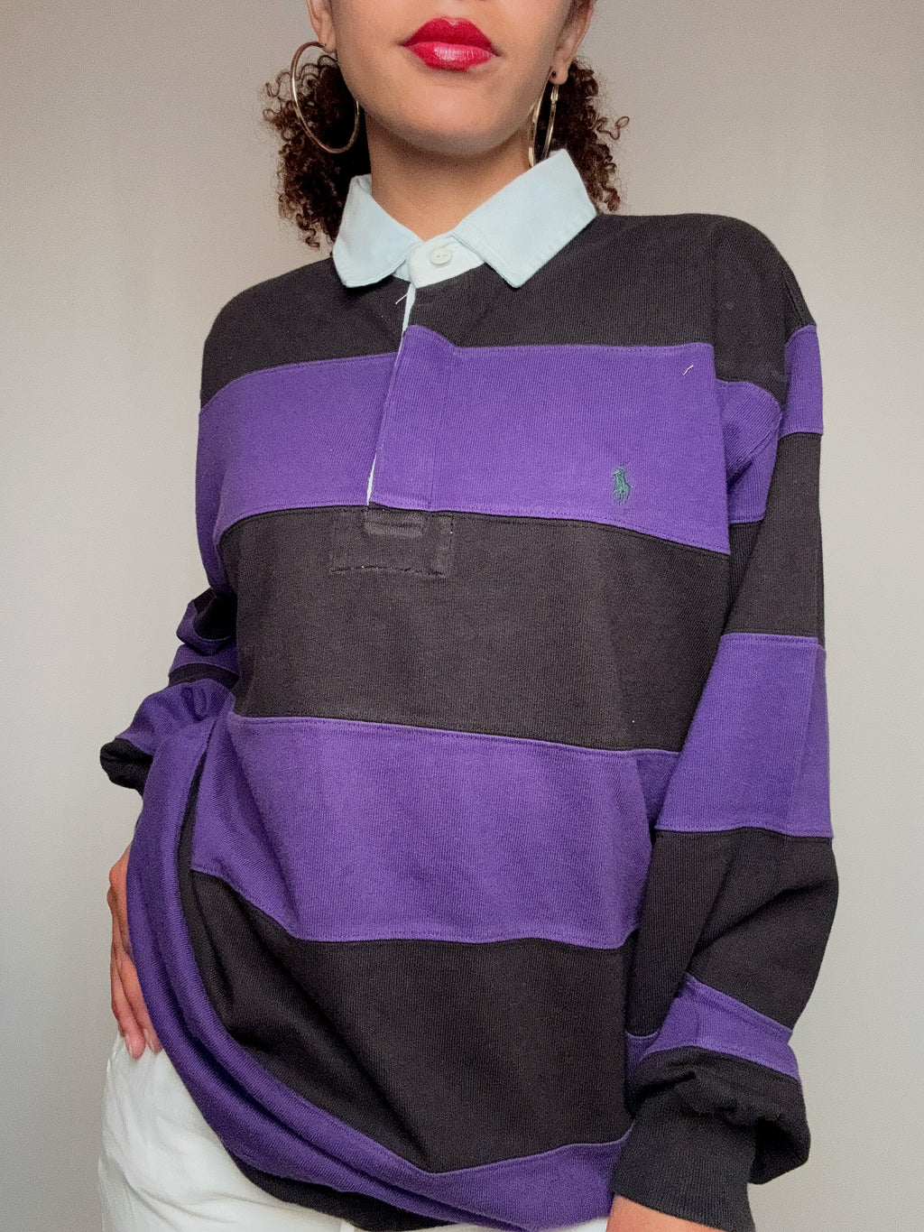 Polo manches longues Ralph Lauren M vintage